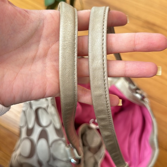 COACH Gabby Signature Large Carryall Tote Bag with Leather Trim - Picture 15 of 15